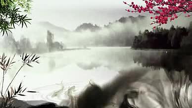 中国风古典大气水墨风光背景AE模板视频的预览图